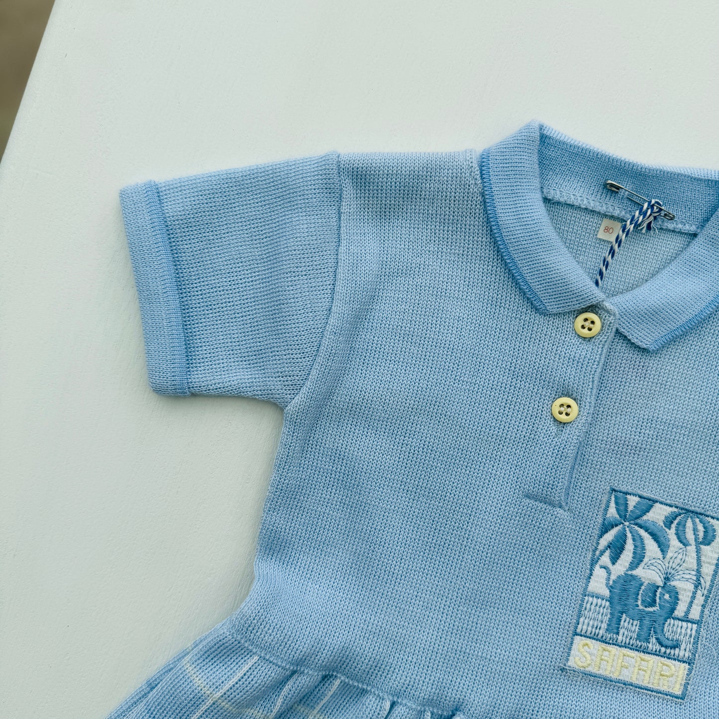 ZOMERJURK BLAUW (maat 80)