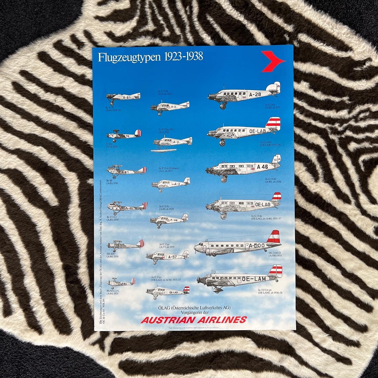 POSTER Aircrafts 1923 - 1938