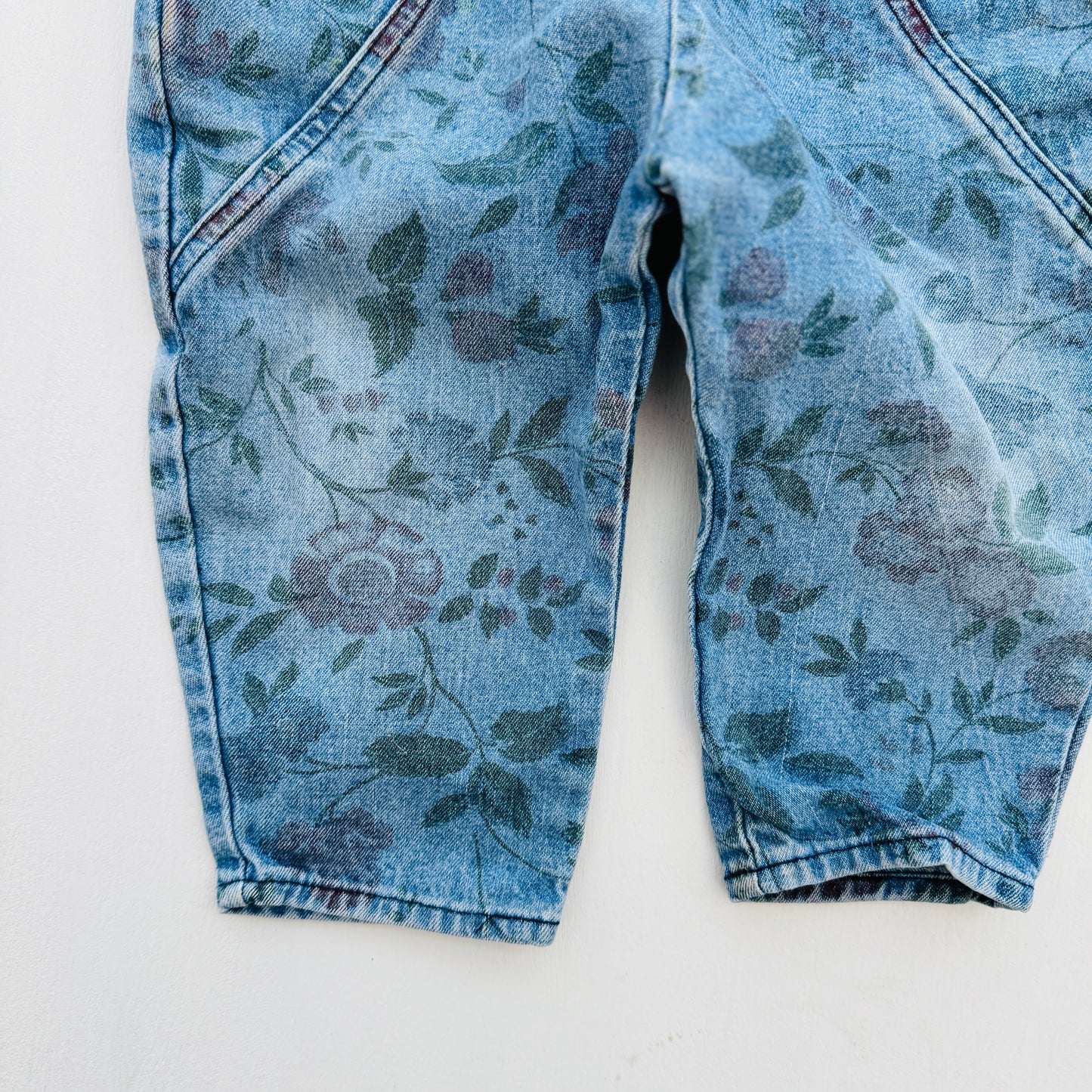 SALOPETTE DENIM BLOEM (9-12M)