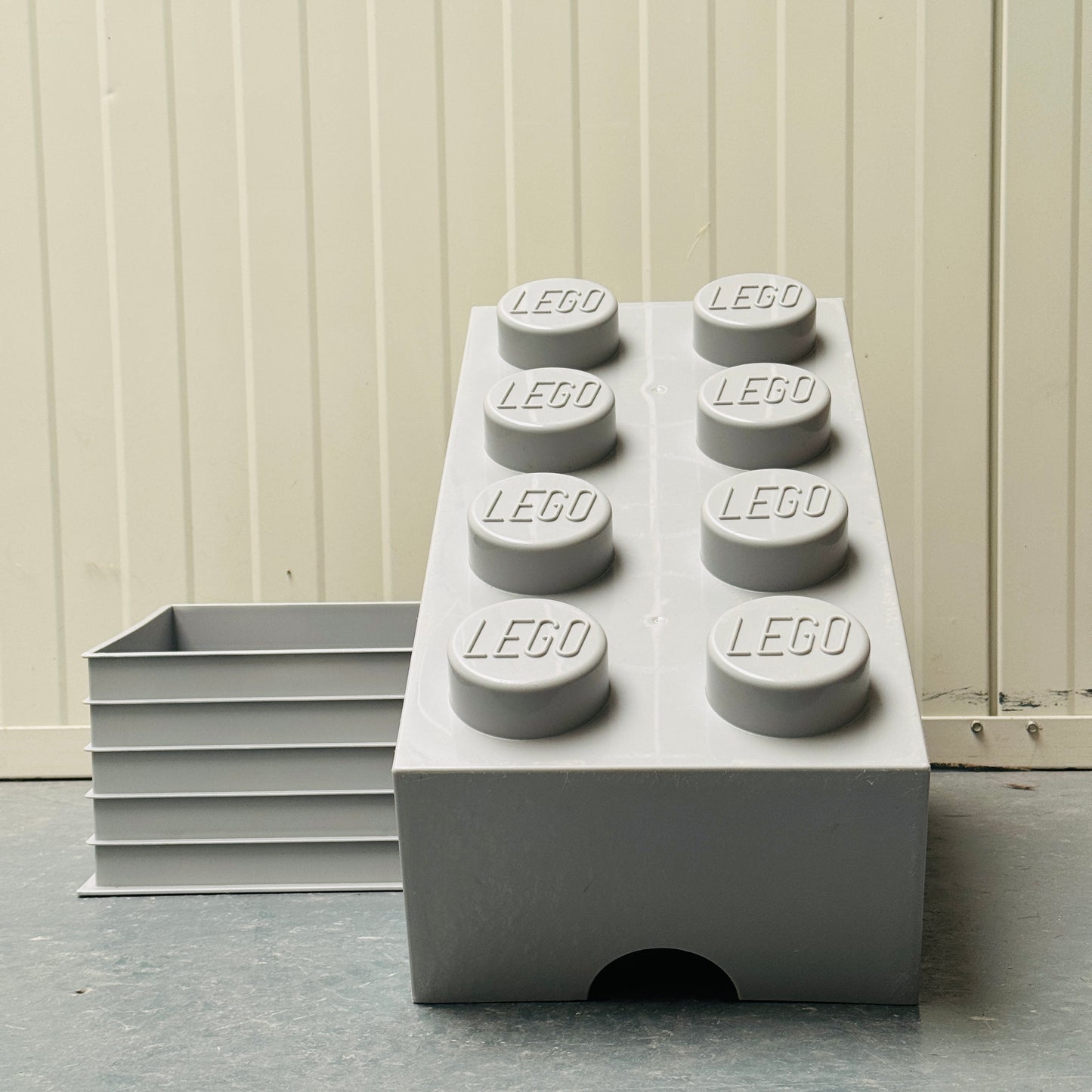 LEGO OPBERGBOX XL LICHTGRIJS