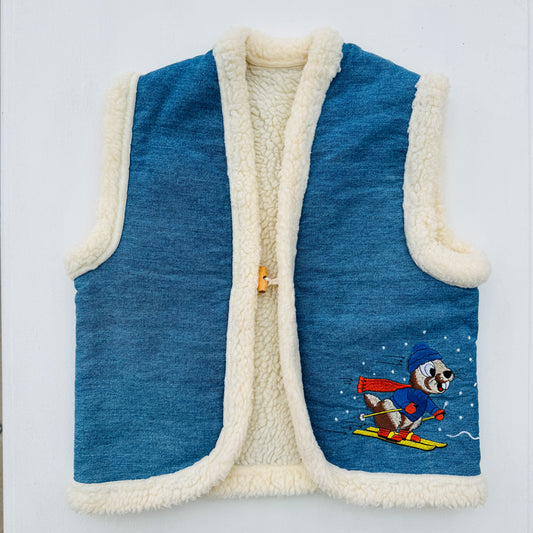 GILET BLAUW (6J)