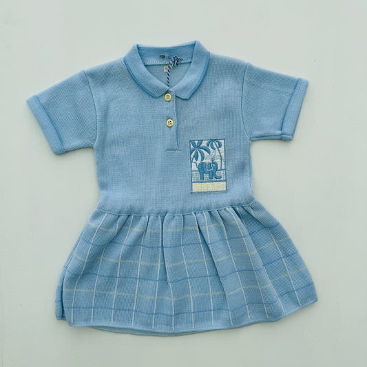 ZOMERJURK BLAUW (maat 80)