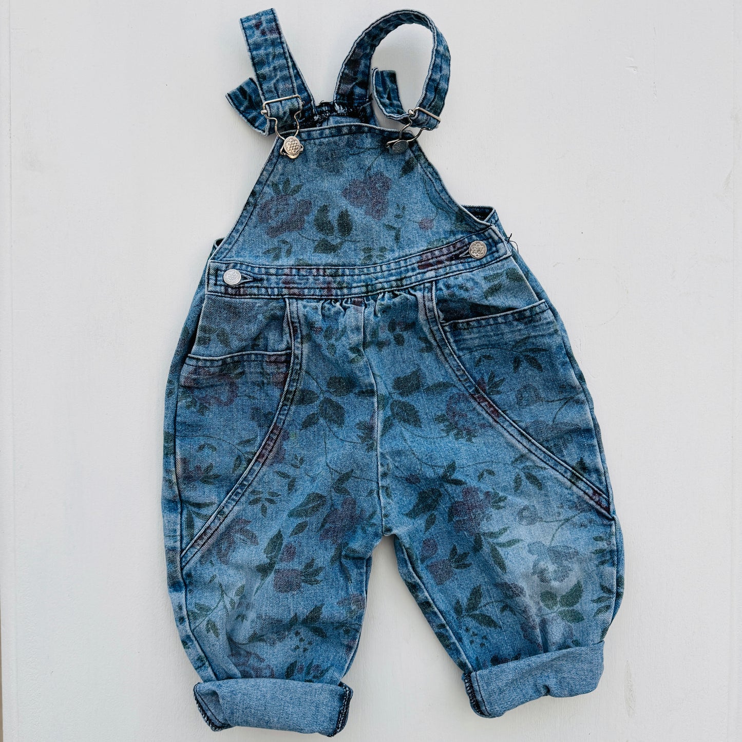 SALOPETTE DENIM BLOEM (9-12M)