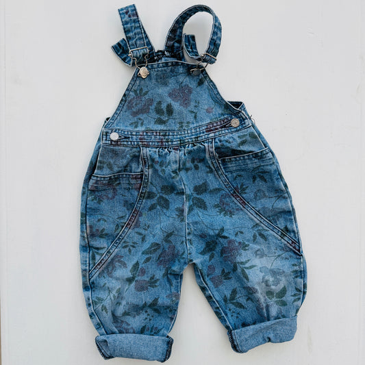 SALOPETTE DENIM BLOEM (9-12M)
