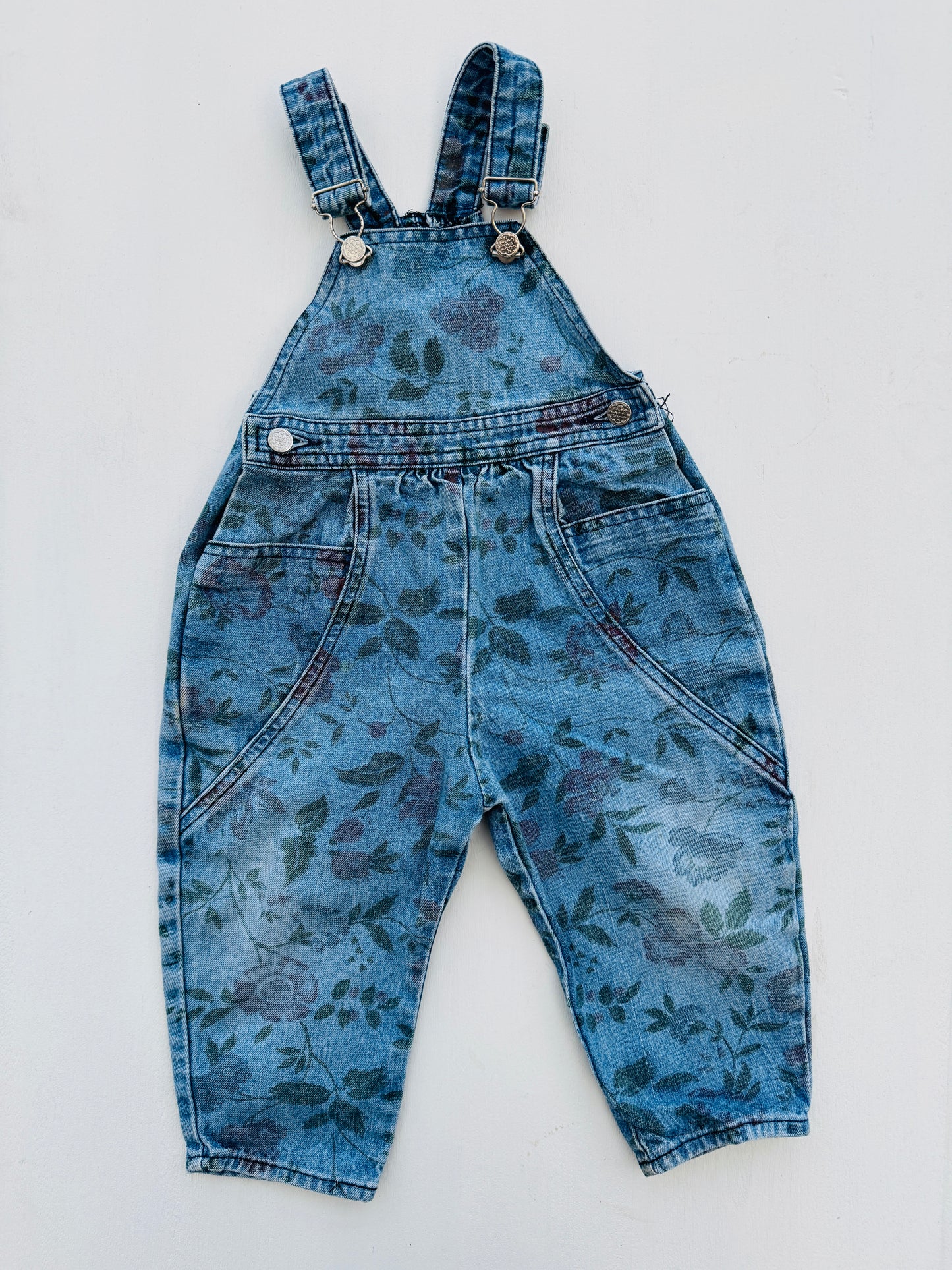 SALOPETTE DENIM BLOEM (9-12M)